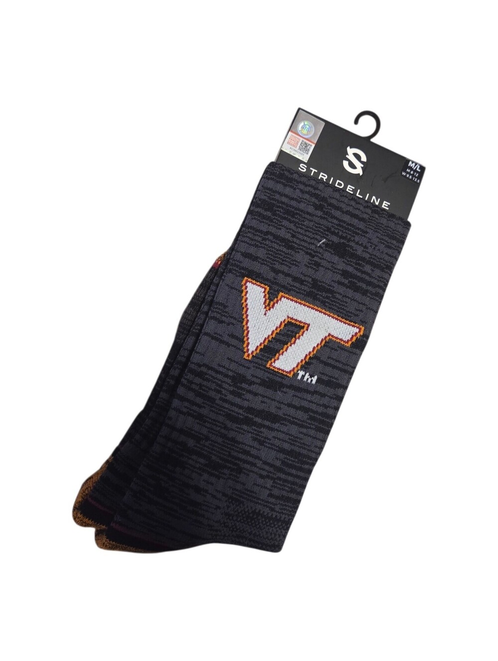Strideline Virginia Tech Hokies Athletic Socks M/L - Picture 1 of 2